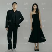 简约个人形象照连衣裙 时尚 新款 影楼韩系情绪肖像写真主题摄影服装