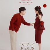 新款 花房小清新连衣裙纯欲孕妈咪大肚照衣服在家拍 影楼孕妇照服装