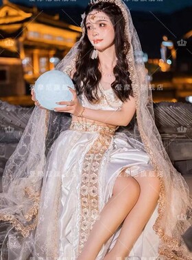 新款敦煌飞天异域风情服装西域茉莉公主汉服女古装旅拍民族写真服