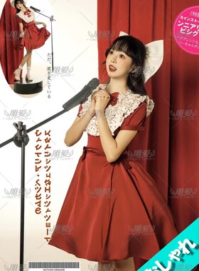 影楼主题复古婚纱昭和打歌少女写真礼服日系画报风公主生日连衣裙
