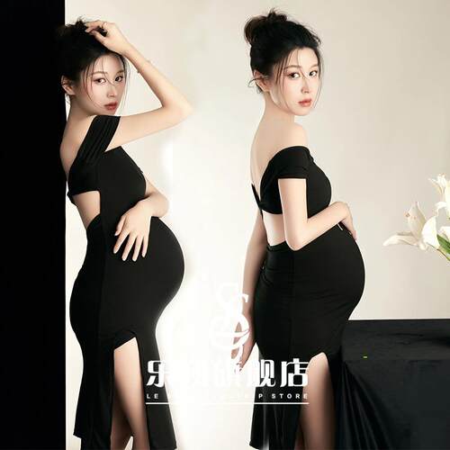 影楼上新兔年拍照孕妈咪拍照服装兔年主题孕味照可爱孕妈拍照衣服