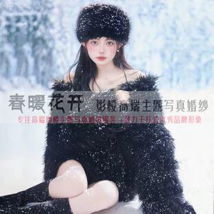 影楼新年写真主题甜美可爱闺蜜少女慵懒风姐妹拍照毛衣摄影服装 秋