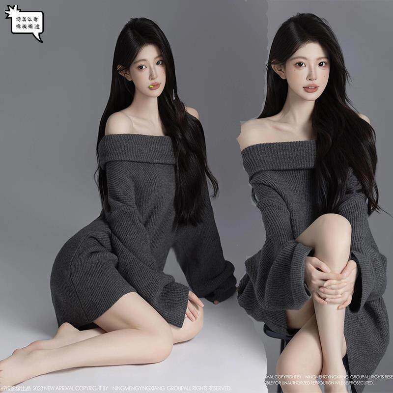 2024新款夏季影楼拍照主题服装超美闺蜜牛仔套装形象艺术照套装影