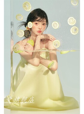 新款照相馆写真主题服装复古原创新中式改良日常旗袍裙国风洋装
