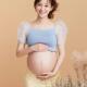 孕妈咪孕味照摄影服装 孕妇照主题新款 甜美小清新绿色针织吊带套装