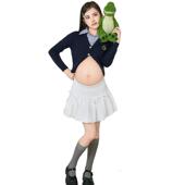 室内简约风甜美可爱孕妇照在家拍衣服 影楼新款 孕妇拍照服装 情侣装