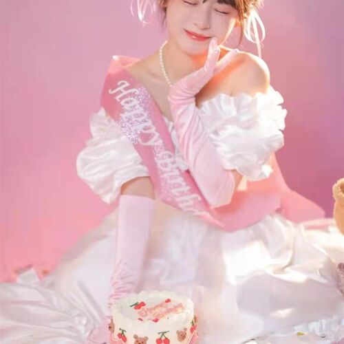 昭和时代复古婚纱洋装日系绶带公主风生日艺术照少女写真服装