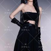 甜酷少女室内简约纯欲风艺术照摄影服装 新款 影楼主题肖像拍照服装