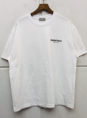 FEAR OF GOD ESSENTIALS 字母小标短袖T恤22SS男女宽松纯棉半袖t