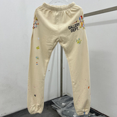 Dept泼墨手绘涂鸦男女运动长裤 美式 秋冬休闲束脚裤 Gallery 卫裤 潮