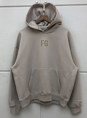 FEAR OF GOD第七季主线FG富贵植绒连帽卫衣男女宽松FOG加绒帽衫