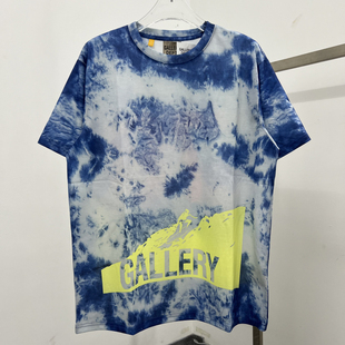 GALLERY DEPT美式夏季扎染旋涡短袖t恤男宽松丝光棉超薄男女半袖t