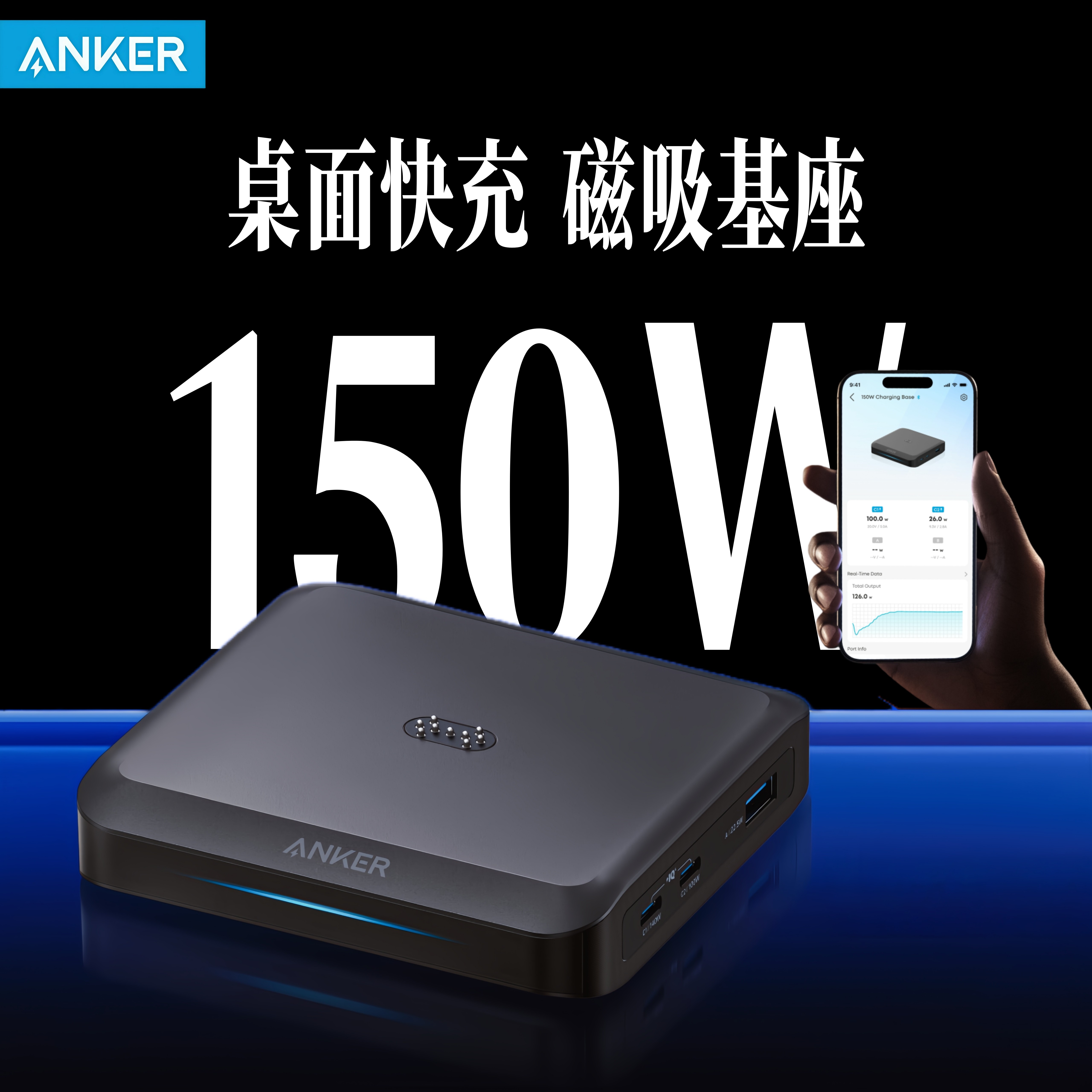 Anker安克Prime桌面充150W充电器