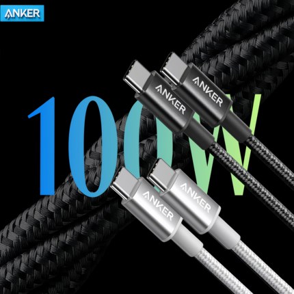 Anker安克typec充电线PD快充尼龙编织100W数据线加长适用苹果17华为三星手机充电线笔记本平板传输线16pro