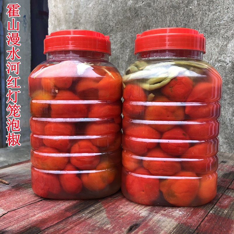 桶装红灯笼泡椒安徽霍山漫水河特产泡灯笼椒圆辣椒珠子椒泡椒牛蛙