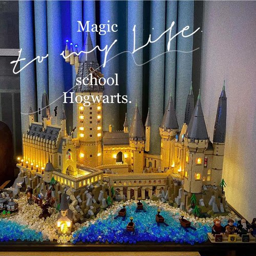 巨大号海洋版哈利波特积木霍格沃茨城堡拼搭玩具儿童男孩新年礼物