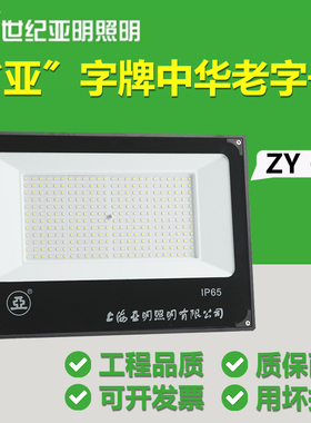 正宗上海世纪亚明LED投光灯50W100W150W200W300W400W泛光灯ZY609