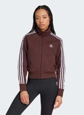 Adidas/阿迪达斯正品女子复古穿搭针织运动修身夹克外套IN6061