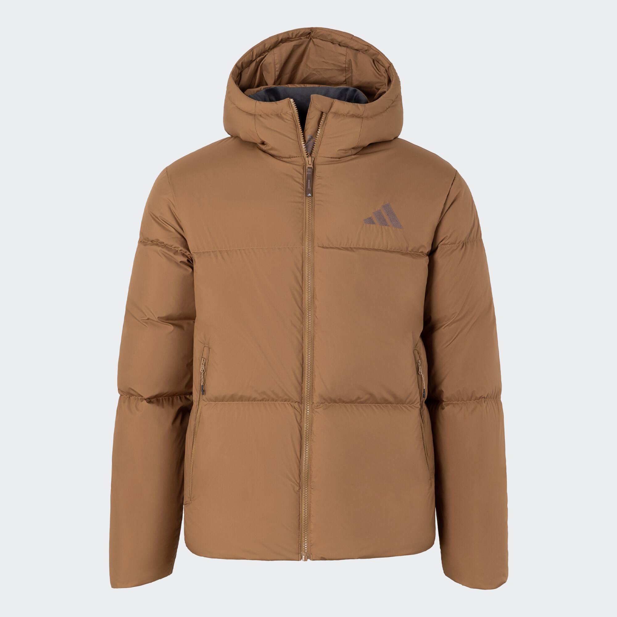 adidas阿迪达斯男子冬季连帽保暖面包服运动羽绒服JV6189