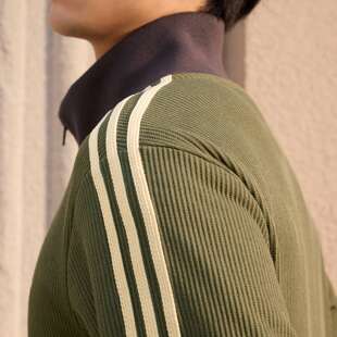 Adidas三叶草TRACK TOP M 休闲华夫格运动早春薄外套KZ2914