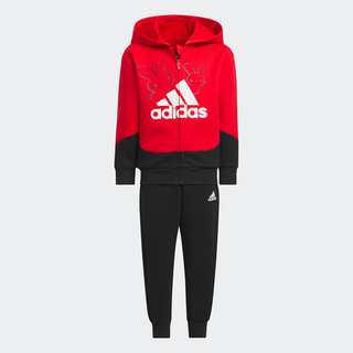 Adidas/阿迪达斯正品户外男女童装运动休闲连帽衫套装IP7005