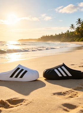 Adidas阿迪达斯三叶草男女贝壳头凉鞋穆勒鞋休闲鞋IG8277 IF6184