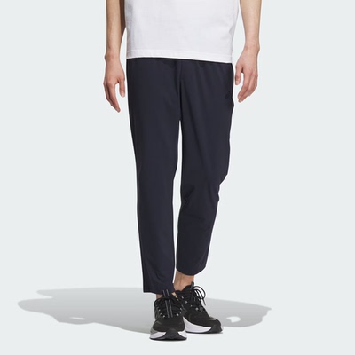 Adidas阿迪达斯经典LOGO训练健身男防晒运动休闲梭织长裤IV7610