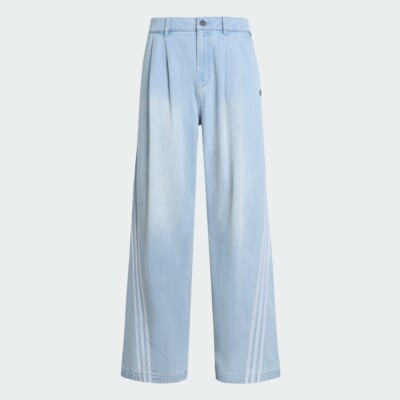 Adidas 阿迪达斯三叶草男子 DENIM JEANS 牛仔运动裤KX4822