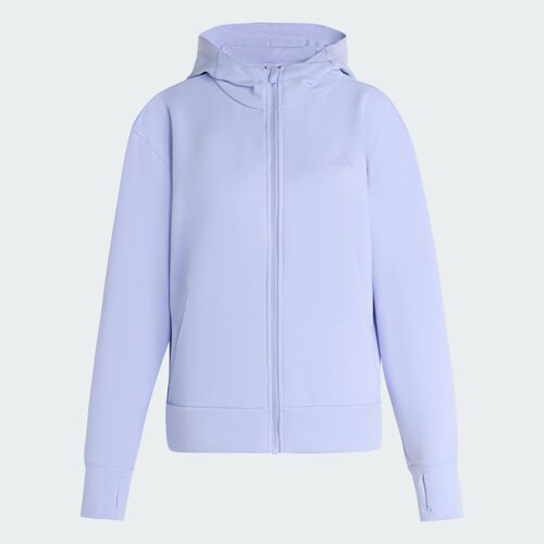 Adidas/阿迪达斯正品女子太空棉运动宽松连帽夹克外套JN7403