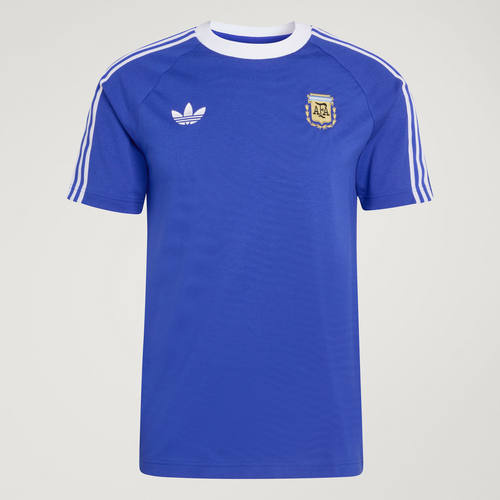 Adidas/阿迪达斯正品阿根廷队复古足球休闲文化修身短袖T恤JZ6307