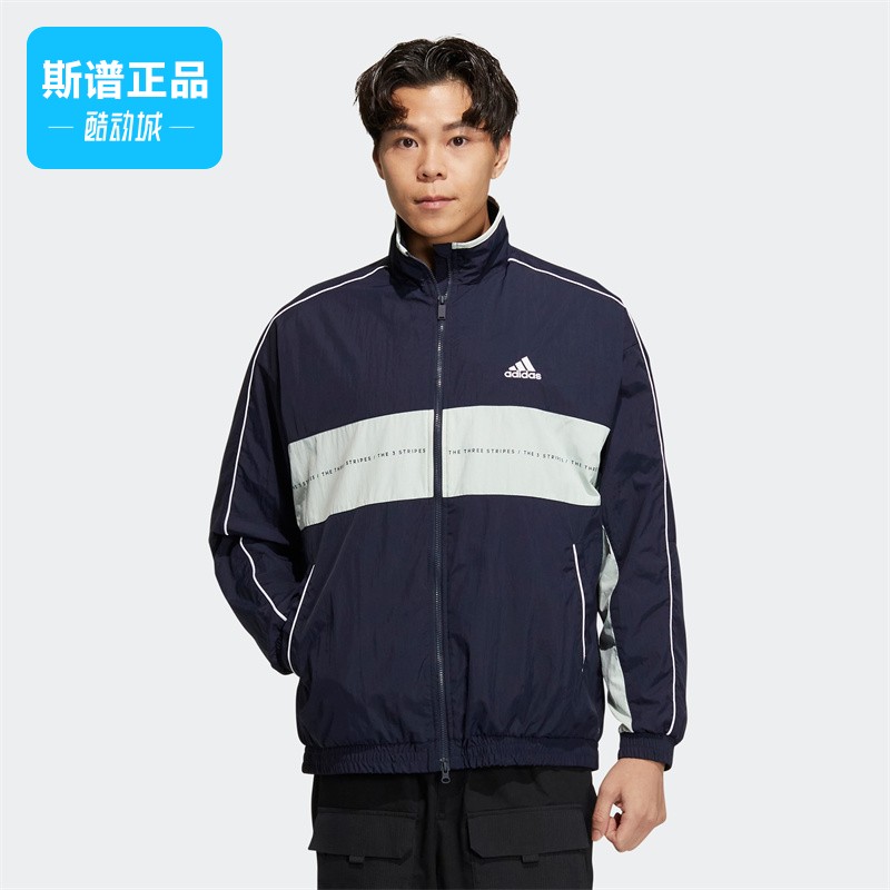阿迪达斯休闲耐磨宽松夹克外套