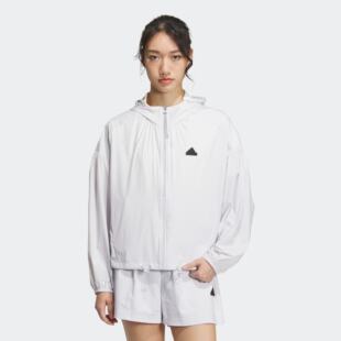 Adidas 女士运动休闲连帽夹克外套IM8835 阿迪达斯正品