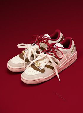 Adidas阿迪达斯三叶草马年限定新年款FORUM 运动篮球风板鞋KJ8751