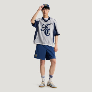 Adidas/阿迪达斯男子度假风条纹宽松休闲针织POLO衫KY2159