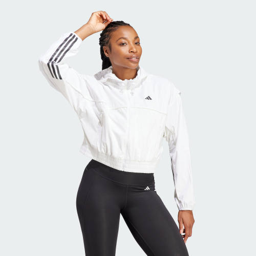 Adidas阿迪达斯正品女子运动宽松健身连帽夹克外套IL6976
