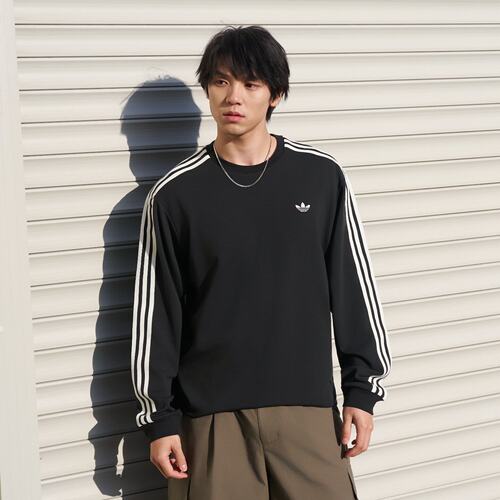 Adidas阿迪达斯CALI T-SHIRT LS男子莱赛尔经典运动长袖T恤LC8314