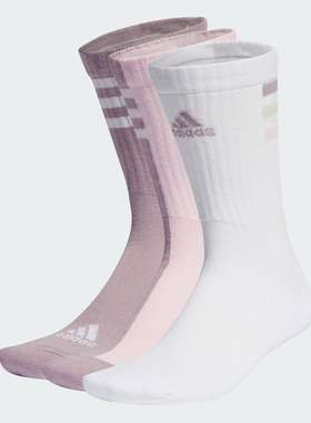 Adidas/阿迪达斯正品女士中筒运动袜三双装IR7614