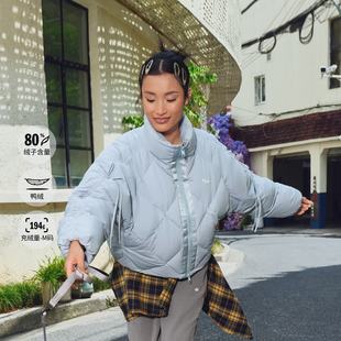 Adidas 女子休闲保暖立领运动宽松鸭绒羽绒服KC2612 阿迪达斯正品