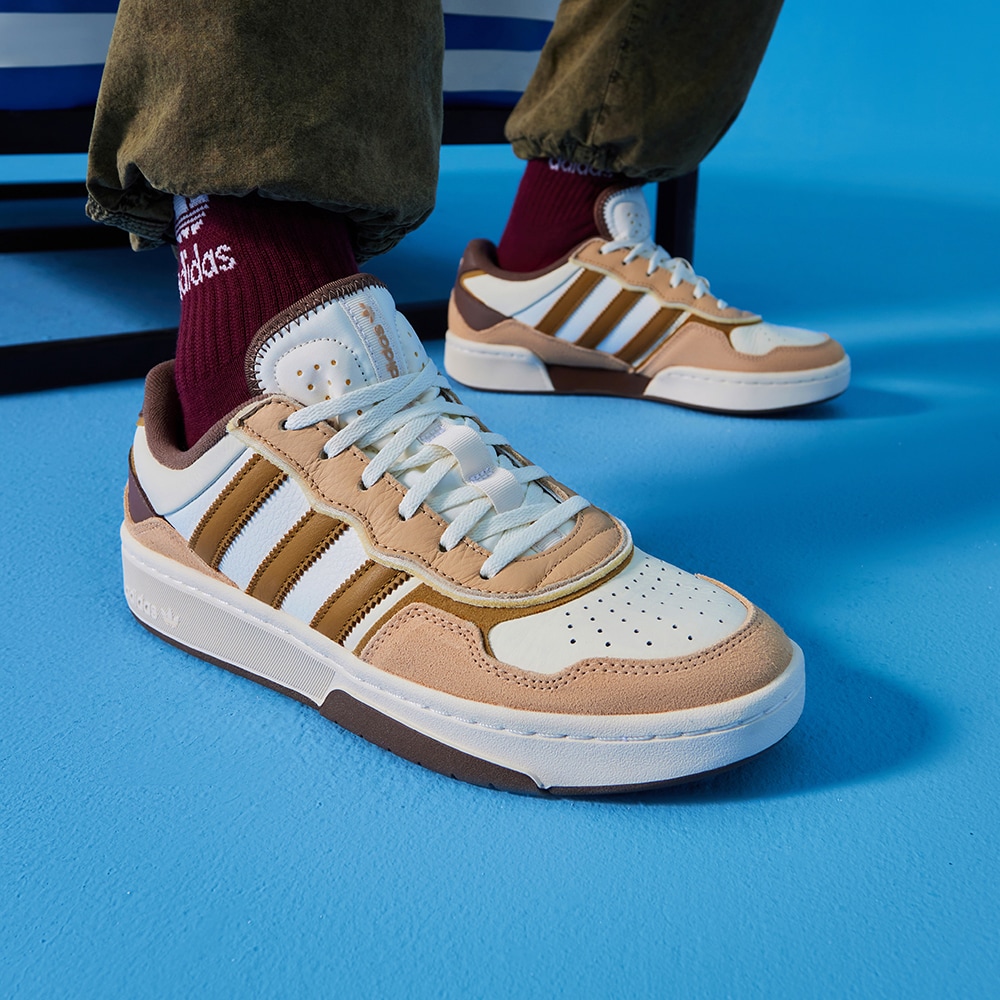 adidas阿迪达斯正品COURTIC男女 经典运动板鞋「面包鞋」ID6068