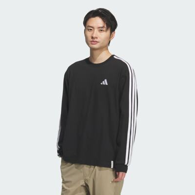 Adidas阿迪达斯男装ES+ 3S L/S TEE 宽松运动休闲长袖T恤 KF3728