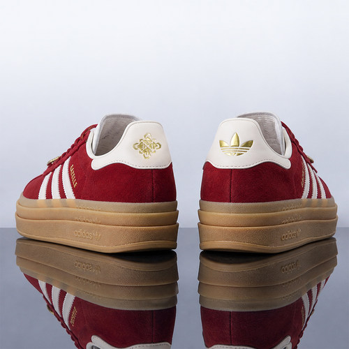 Adidas阿迪达斯女鞋Gazelle马年新年款CNY增高厚底潮流板鞋KJ4293