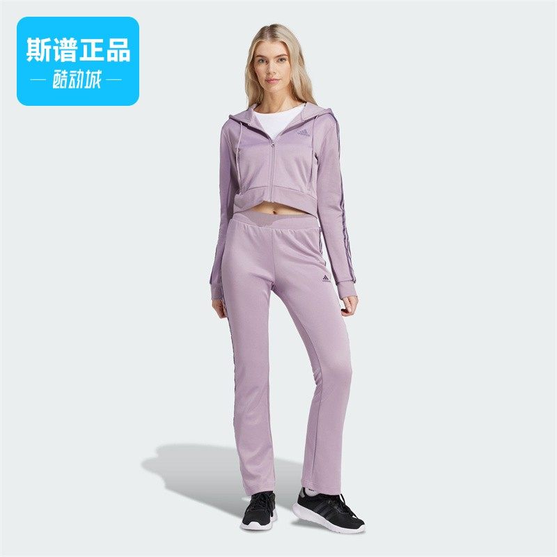 Adidas阿迪达斯正品运动套装女2025新款纯色百搭休闲两件套IS0914