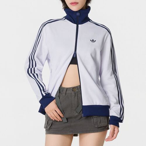 adidas阿迪达斯三叶草女子经典款复古运动夹克外套KX4263 KX4264