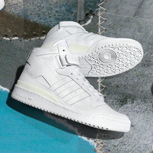 Adidas/阿迪达斯FORUM MID 经典中高帮运动板鞋小白鞋FY4975