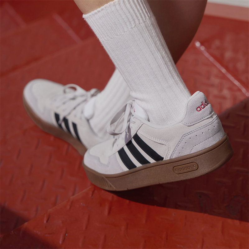 adidas neo D-PAD男女同款复古运动板鞋休闲鞋轻便舒适灰色JP8232 - 实物图