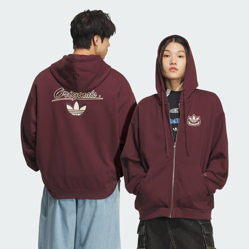 断码特卖Adidas阿迪达斯正品男女休闲运动连帽夹克外套KG8509