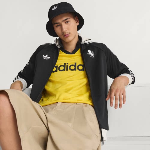 Adidas/阿迪达斯正品JUVE OG TT男装足球休闲文化夹克外套KB4452
