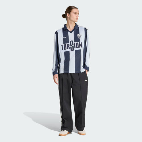 Adidas/阿迪达斯球衣风休闲撞色百搭运动长袖V领上衣HZ3787