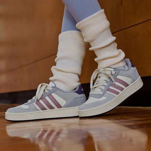 Adidas阿迪达斯男女「小锯齿」美高风复古篮球风板鞋运动鞋KI5876