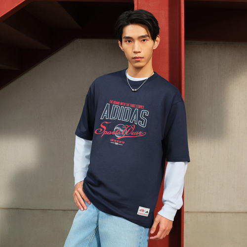 adidas阿迪达斯男 MS ROUND NECK T 运动休闲短袖圆领T恤JN9473